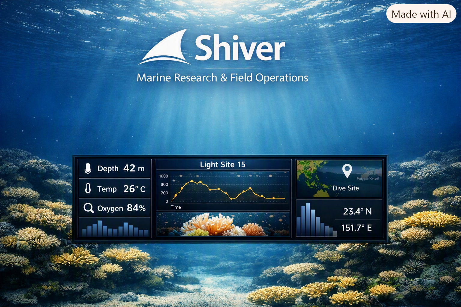 Shiver tile preview showing marine field operations
